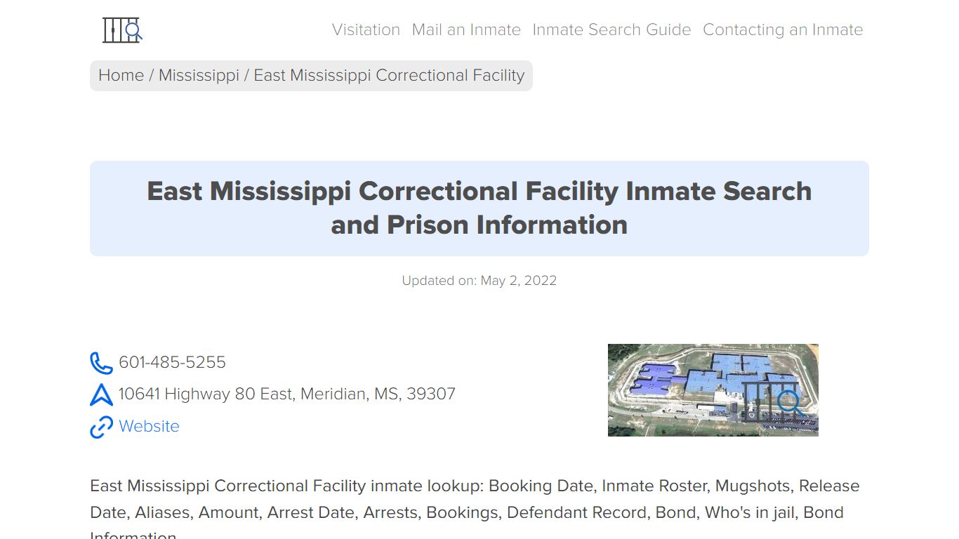 East Mississippi Correctional Facility Inmate Search ...